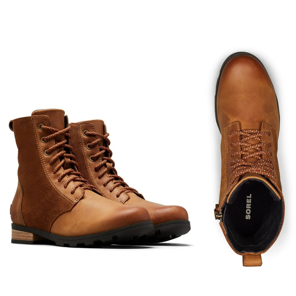 SOREL EMELIE SHORT WATERPROOF LACE UP BOOT